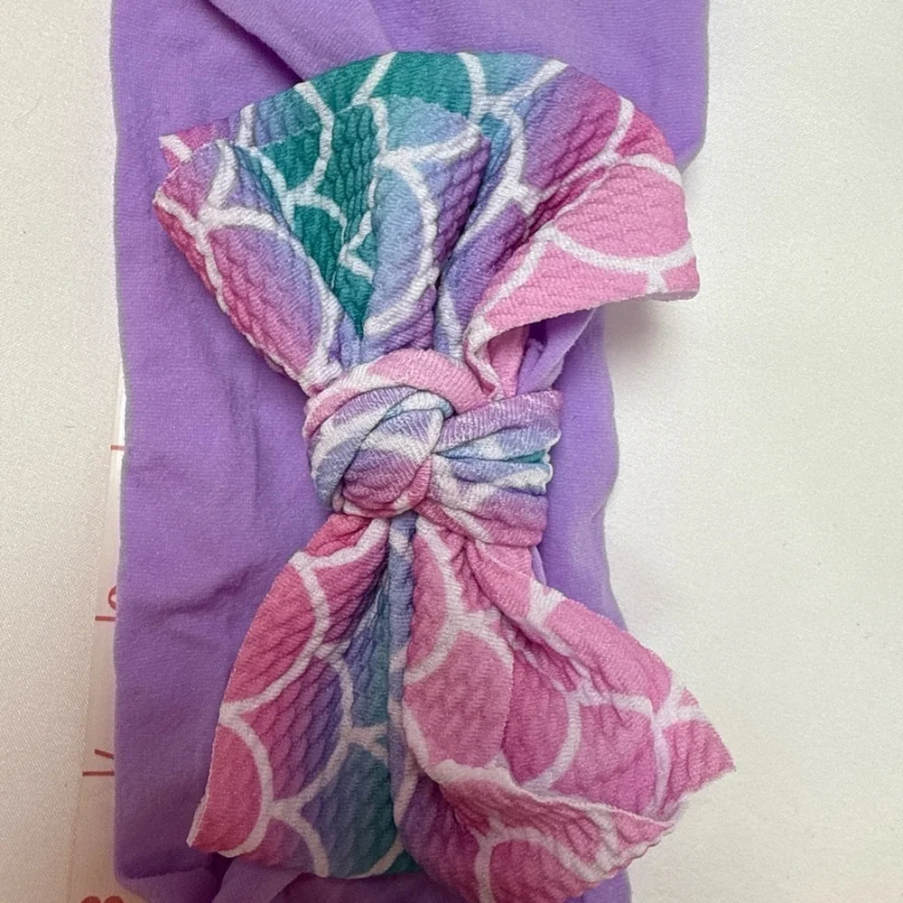 Purple and Multicolor Headband